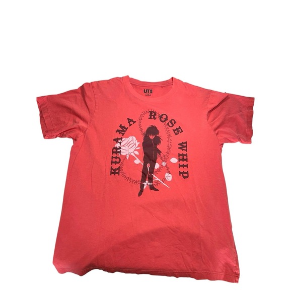Uniqlo Other - Anime Kurama Rose Whip T-shirt Size Medium Red Uniqlo Brand